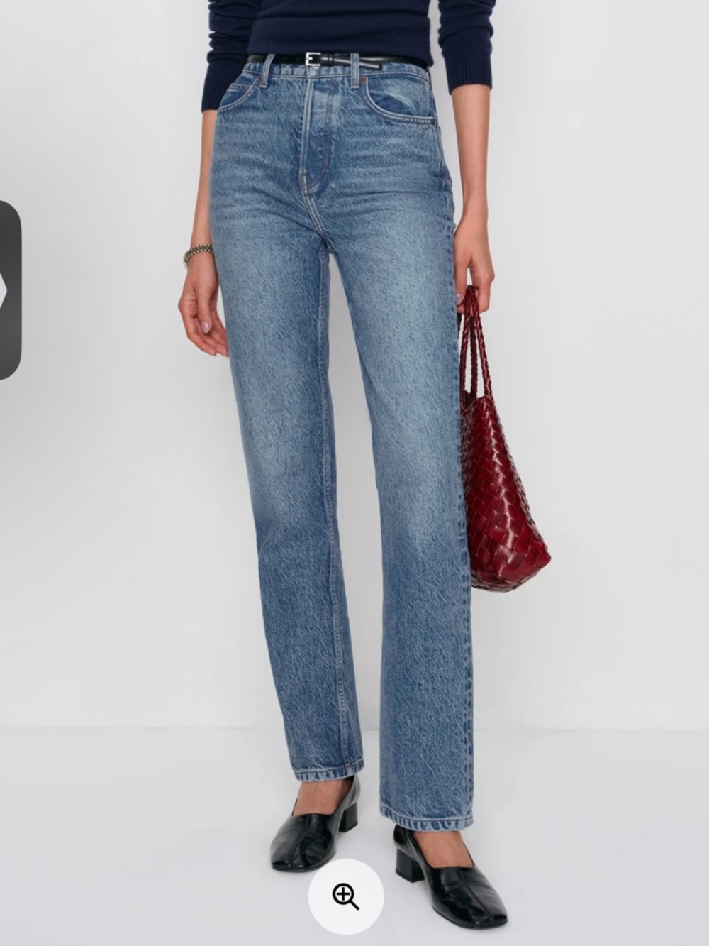 Reformation Cynthia Straight Leg High-Rise Jeans in Colorado
